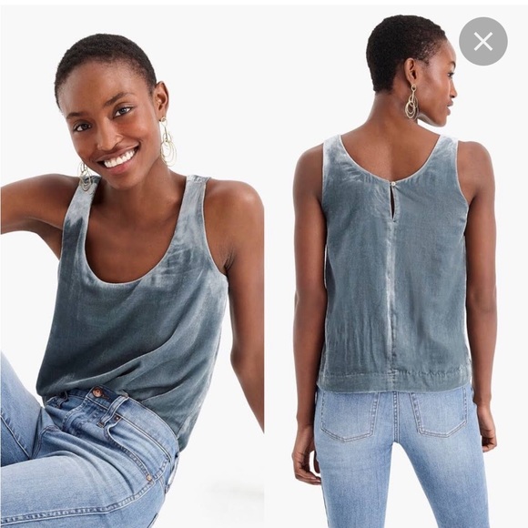 NWT J Crew Velvet Tank - Picture 4 of 6